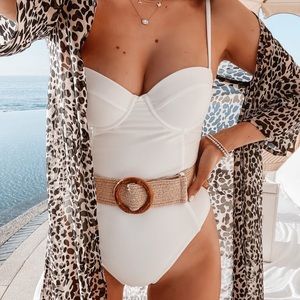 Caitlin Covington x Pink Lily Leopard Swim Coverup